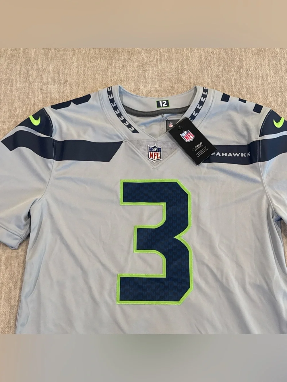 Men’s Size Medium Russell Wilson Seattle Seahawks Vapor Limited Game Jersey NEW